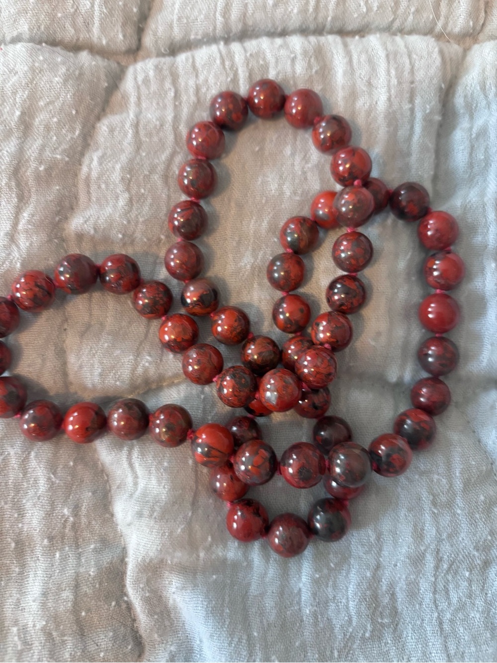 Red Jasper Beaded Necklace - Women Jewelry